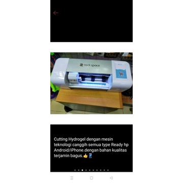 Terima Cutting Hydrogel clear bermerk(Rock space)depan semua type hp
