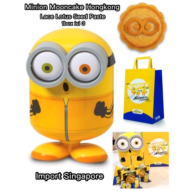 Minion Mooncake hongkong import Singapore