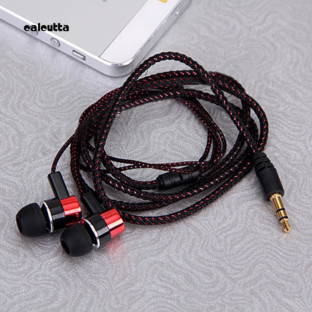 CAL_Fashion Braided Wire Sport Stereo Bass In-ear Headset