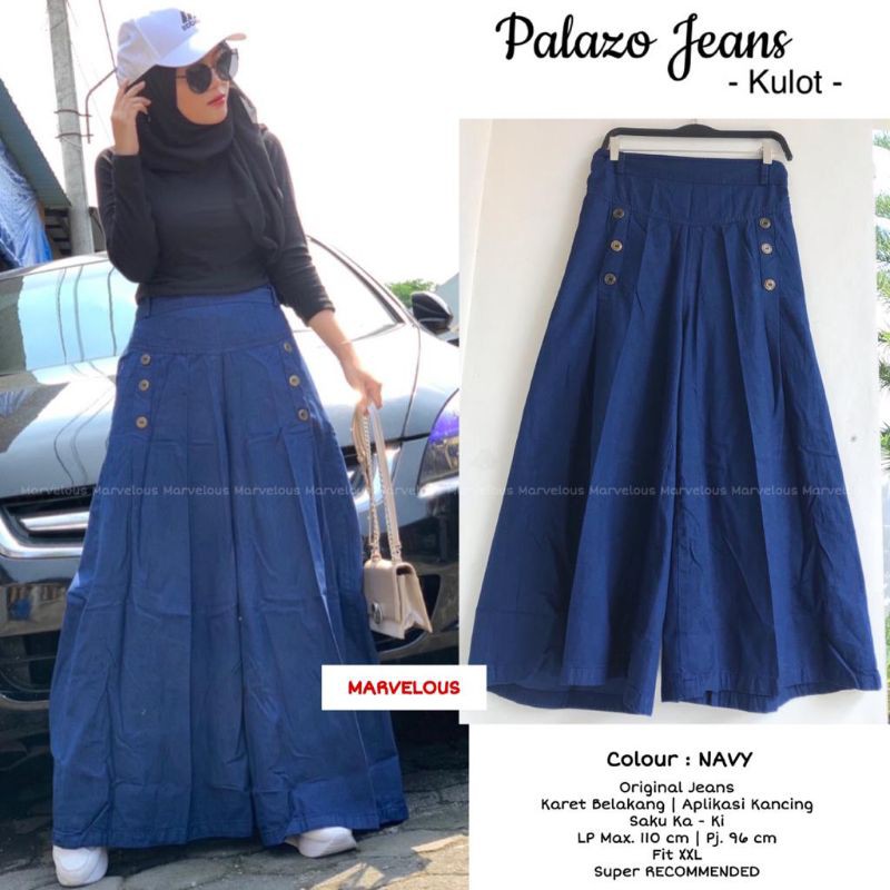 Palazzo jeans kulot by marvelous