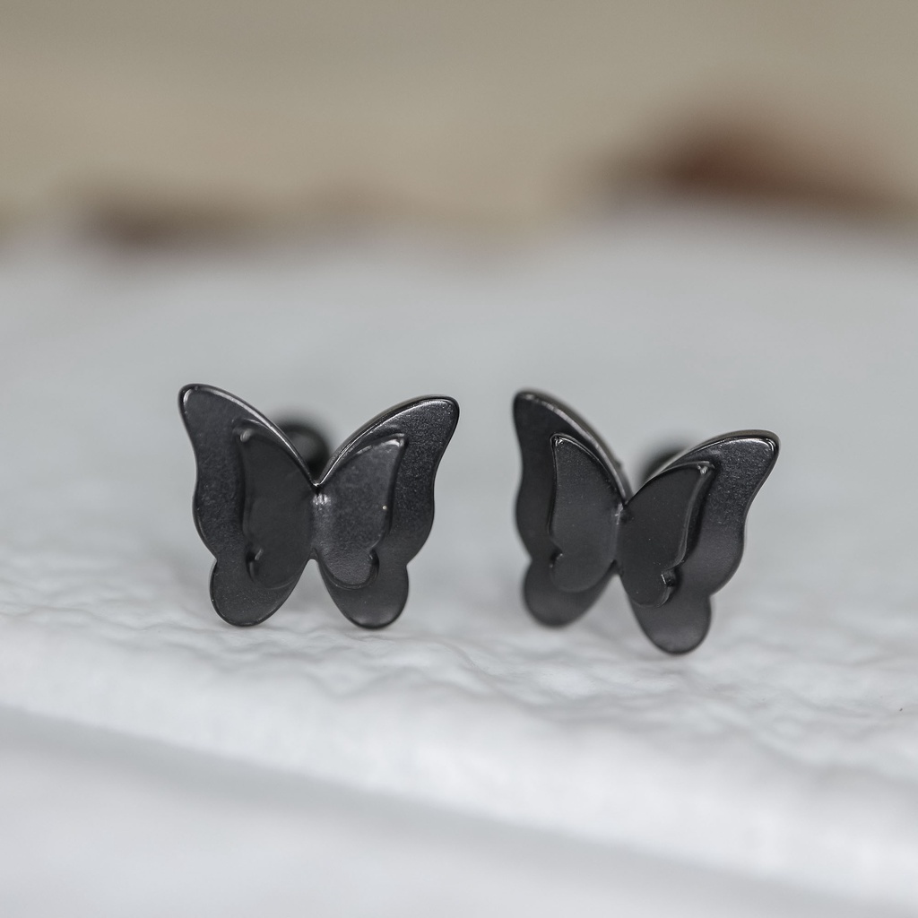 Anting baut mur kupu titanium anti karat korean style model terbaru - ercassia