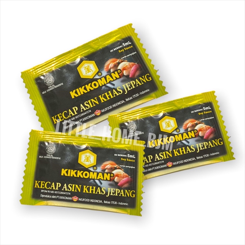 

Kikkoman Kecap Asin Khas Jepang Sachet 5 ml Shoyu Halal Soy Sauce