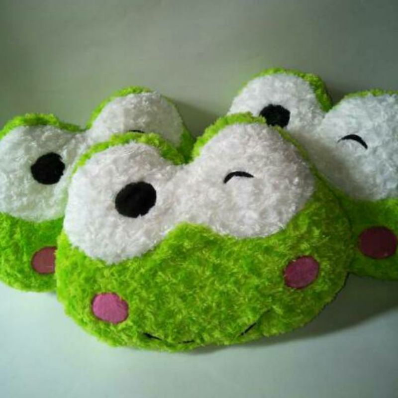 0Bantal keropi Bantal Kepala Keroppi Bulat Bulu Snail