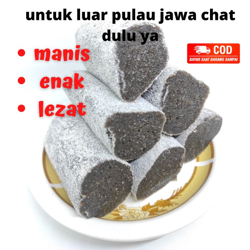 LADU KETAN HITAM 250 gram / LADU GULUNG / OLEH OLEH BANDUNG / LADU KETAN ASLI