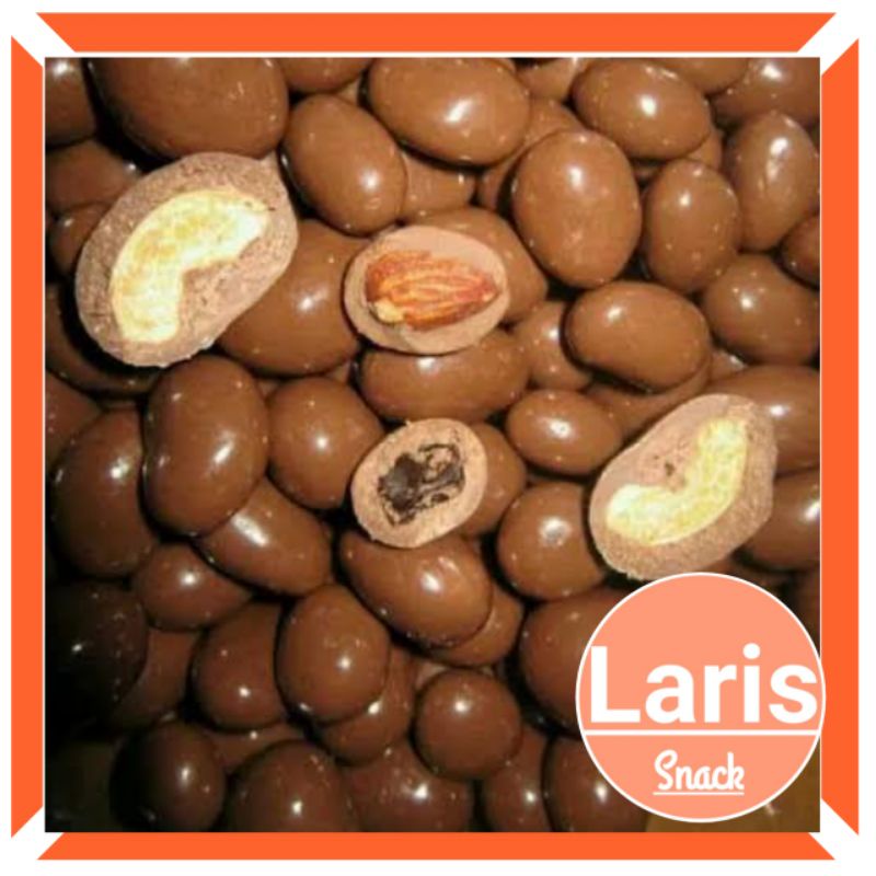 

COKLAT LEGI COKLAT ALMON / COKLAT MEDE KILOAN KEMASAN 250 GR / LARISSNACK