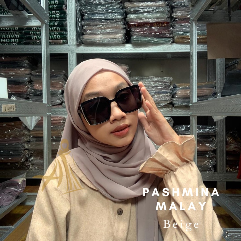 Pashmina Bando malay Bahan Ceruty Babydoll