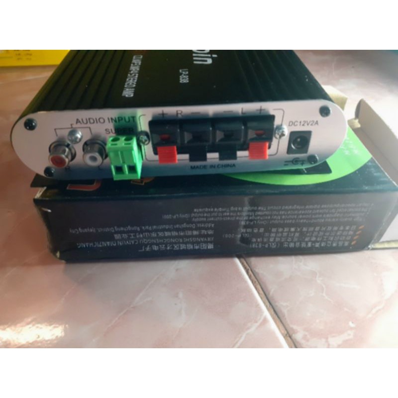 lvpin hifi stereo audio amplifier trible bass booster 12V