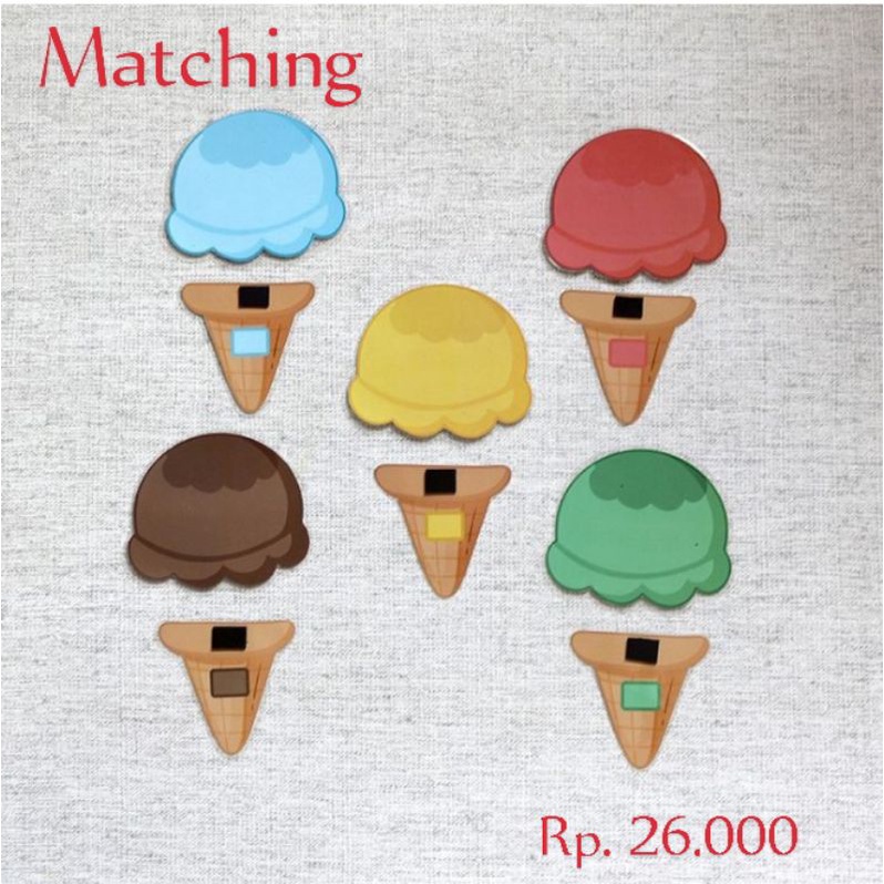 Matching Mainan Edukasi Motorik Belajar Sambil Bermain Menyamakan Warna WUFFYLAND