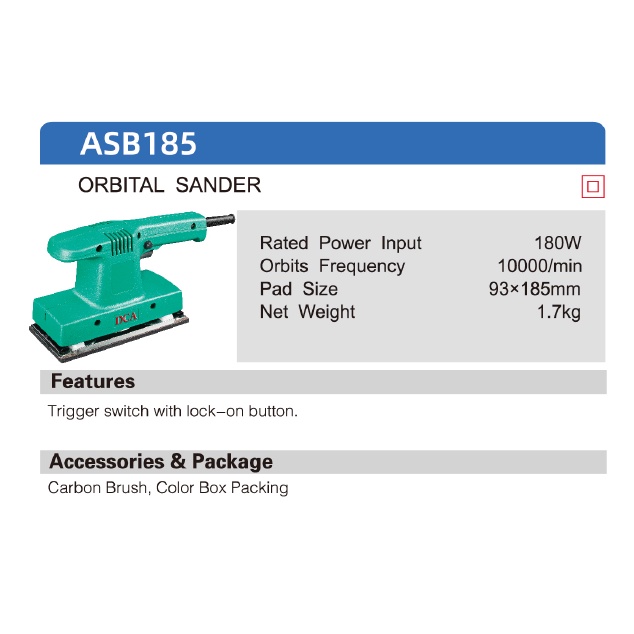 ASB93x185 - DCA Orbital Sander