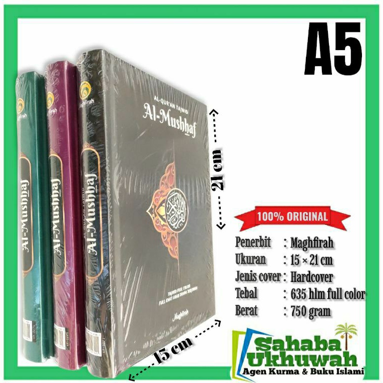 Al quran tajwid non terjemah Al mushhaf a5 - mushaf tajwid non terjemah a5