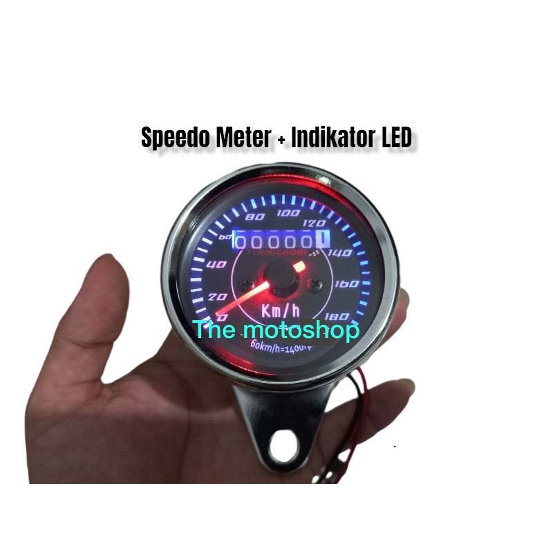 Kilo Meter Speedo meter plus indikator led universal Rx king megapro Tiger Vixion  Vixion new Dll