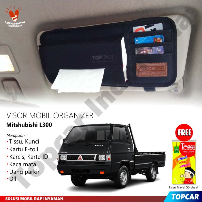 TOPCAR Visor Tisu Organizer Mitshubishi L300