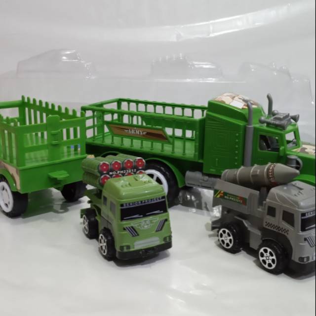 MAINAN ANAK LAKI LAKI/TRUK KONTENER/KONTENER TRUK/KONTENER ISI MOBIL