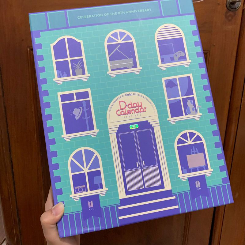 UNSEALED BTS FESTA D-DAY CALENDAR The 8th Anniversary Fullset