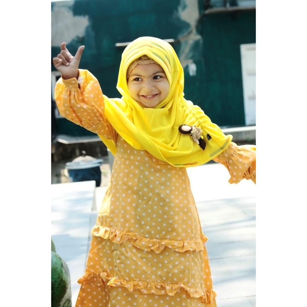 Jilbab Anak RIFARA SYAIMA ( Size L dan XL ), Jilbab Toping, Jilbab Unik