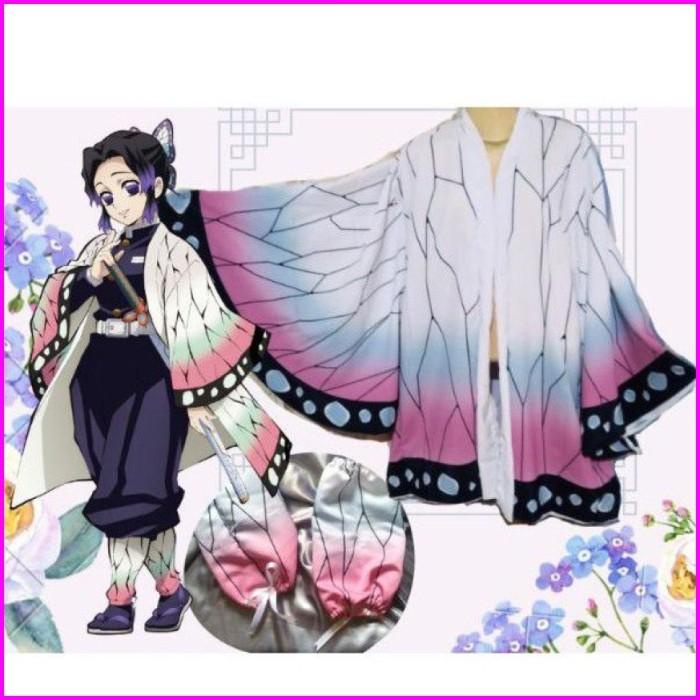 Kostum Kostum Cosplay Anime Ha Shinobu Kochou Kimetsu No Yaiba Demon Slayer A