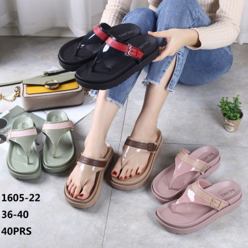 Sandal Wanita,Sandal Jepit Wanita,Sandal Balance,Sandal Karet Import Trendy,Empuk,Nyaman dan Anti Selip.