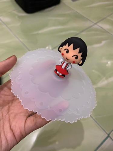 Tutup Gelas Karakter Mug Lid Cangkir Silikon Cantik Anti Virus Motif Karakter Kartun