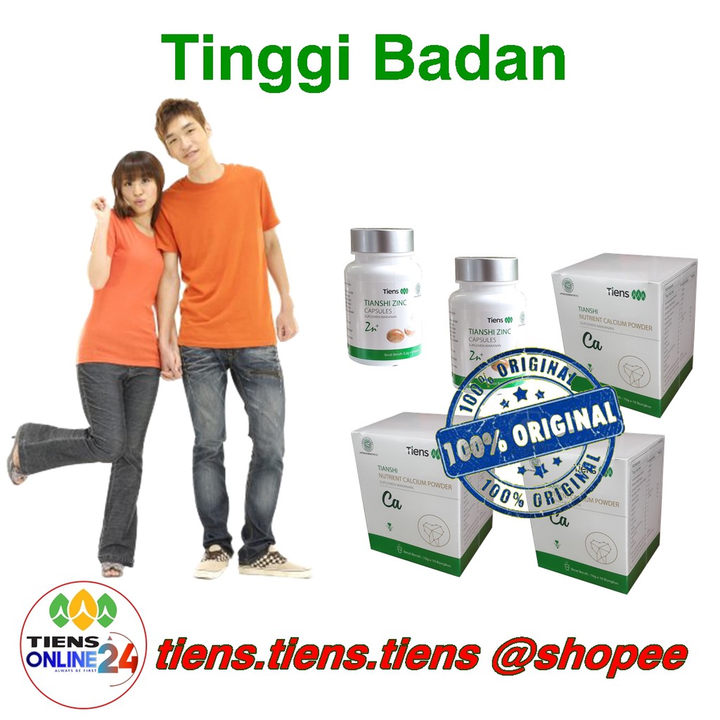 TIENS PAKET TINGGI BADAN 3 KALSIUM DAN 2 ZINC ASLI TIENS ORI
