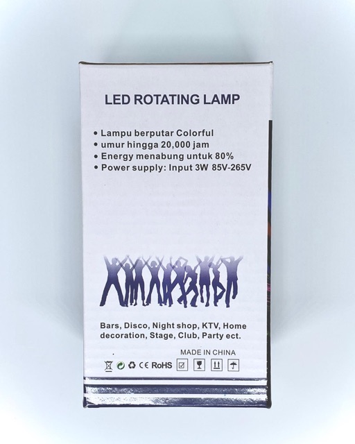 LED Rotating Lamp (Lampu Disko)