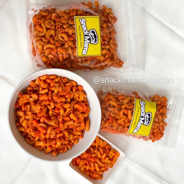 MAKARONI PANGGANG PEDAS 150GR &amp; 250GR | SNACKMAMA