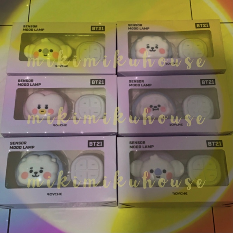 OFFICIAL BT21 BABY SENSOR MOOD LAMP LAMPU PORTABLE BT21 BLUETOOTH SMART LAMP KAMAR TIDUR LINEFRIENDS