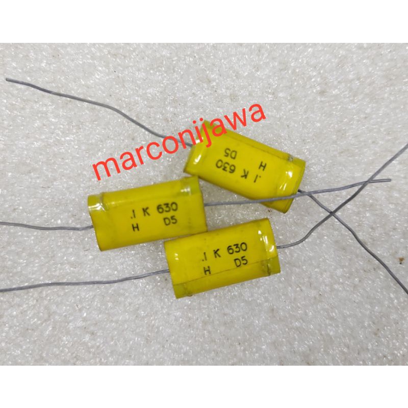 capasitor 0.1uf 630V axial Hitachi 0.1uf