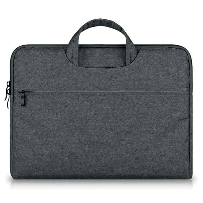 Tas Laptop Softcase Macbook Nylon Jinjing 13 inch Abu