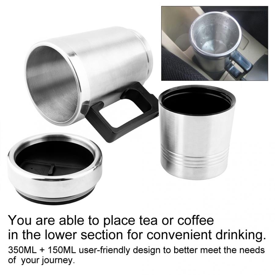Gelas Pemanas Mobil Car Heating Cup Mug 12V 350+150ML [COD] BAYAR DITEMPAT ORIGINAL BARU [GOSEND][GRAB][GROSIR][MURAH]