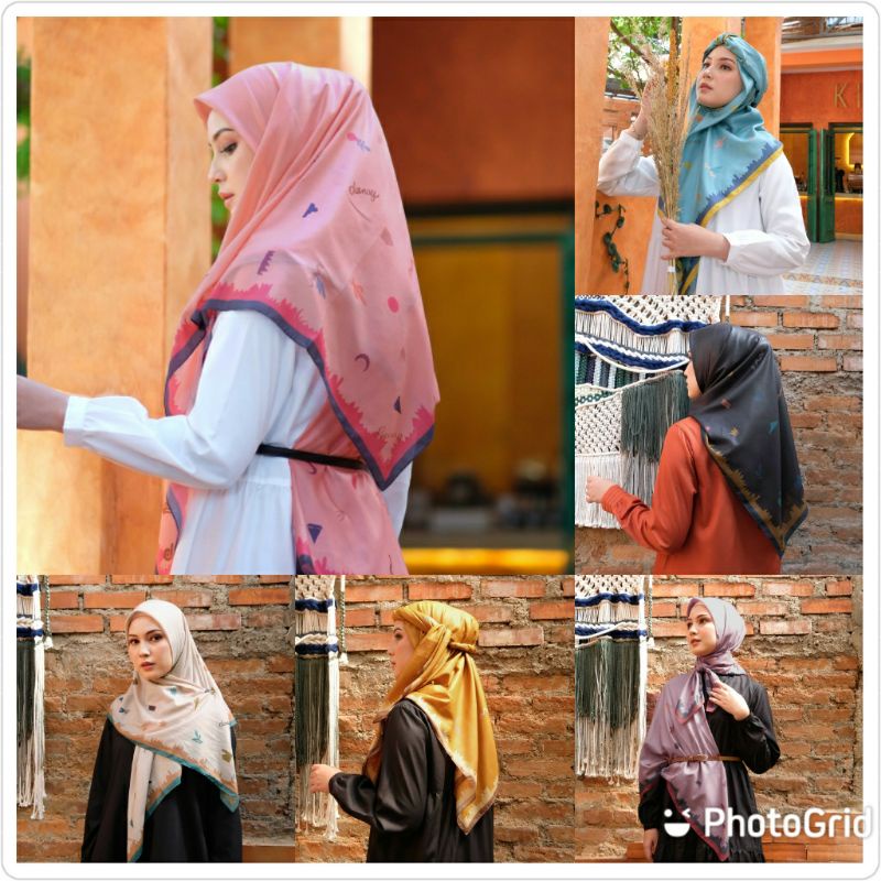 ORIGINAL 100% HIJAB DEENAY SEDONA PINK MUSTARD LILAC BLACK BLUE TIRAMISU