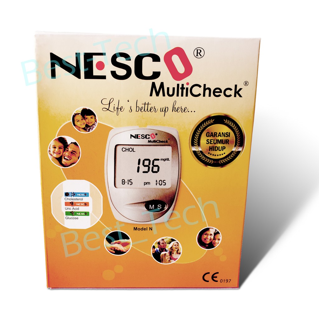Alat Tes Gula Darah Kolesterol Asam Urat - Nesco GCU Multicheck 3in1
