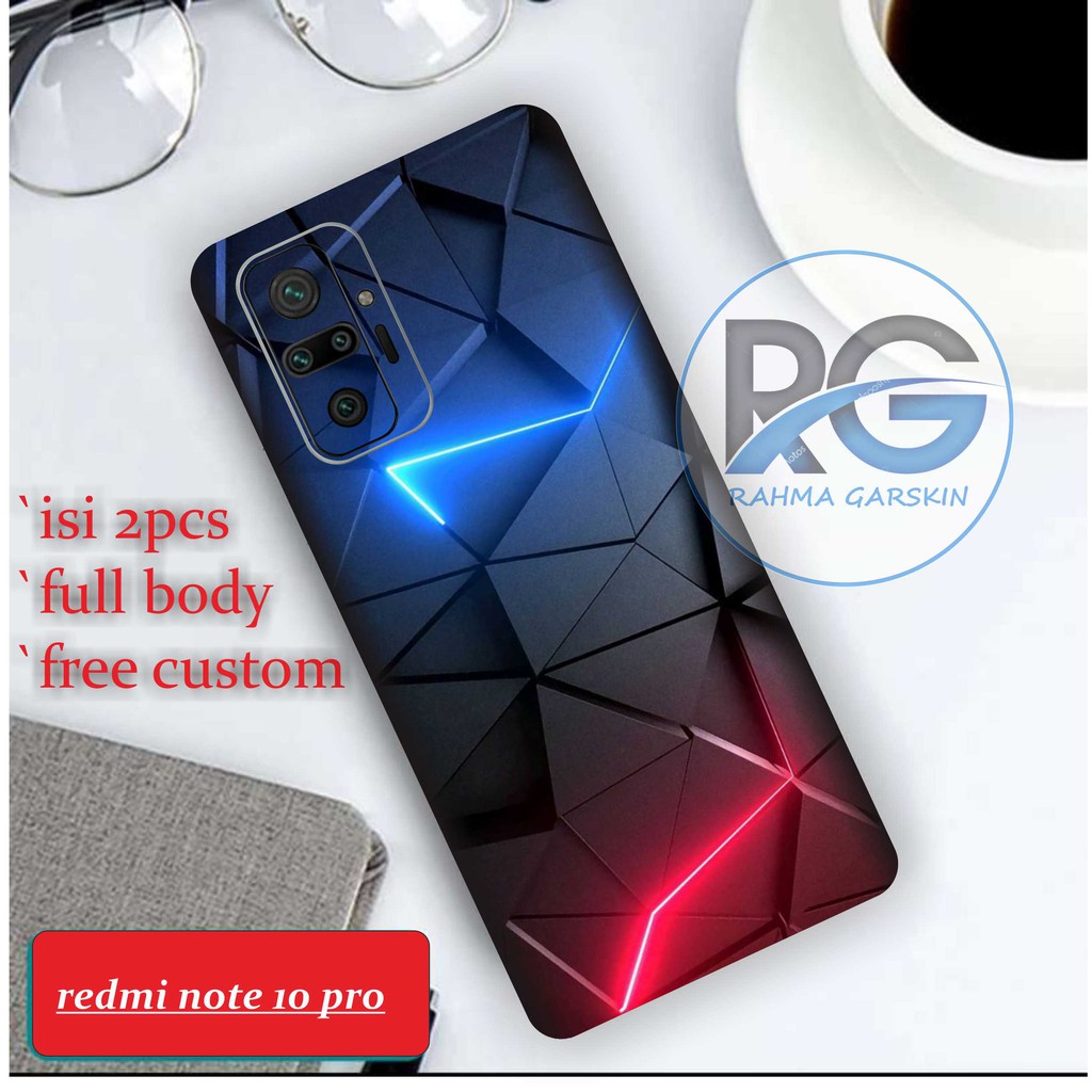 garskin redmi note 10 pro isi 2pcs full body motif diamond