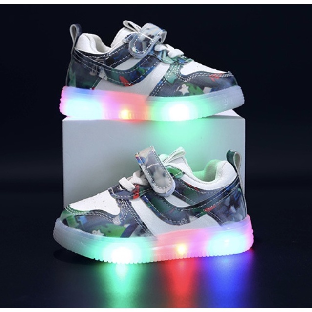 babyfit AREMAND sepatu led anak laki-laki sepaatu sneakers sekolah casual sports shoes import gs-908