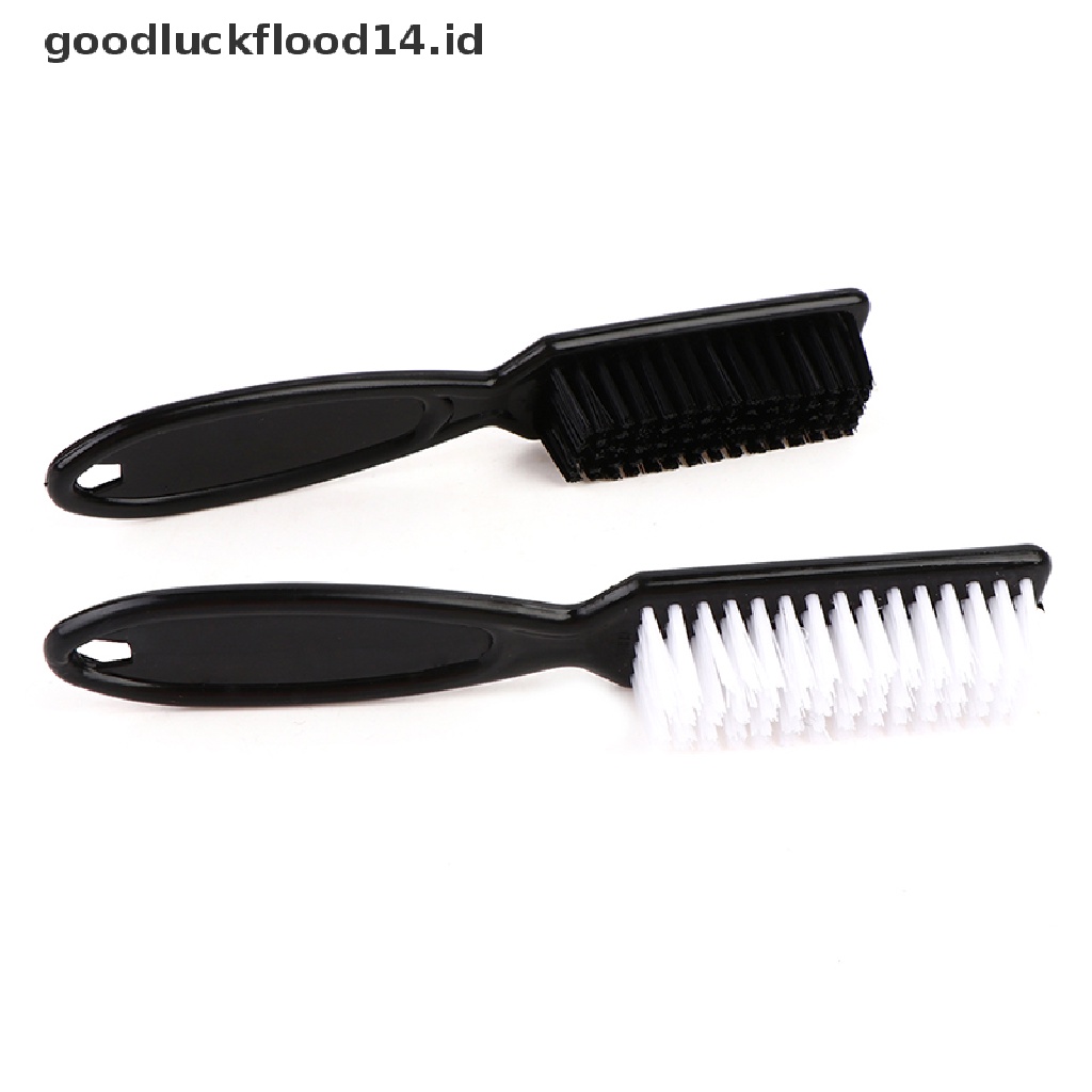 [OOID] Comb Scissor Cleaning Brush Barber Shop Skin Fade Vintage Oil Head Shape Carving ID