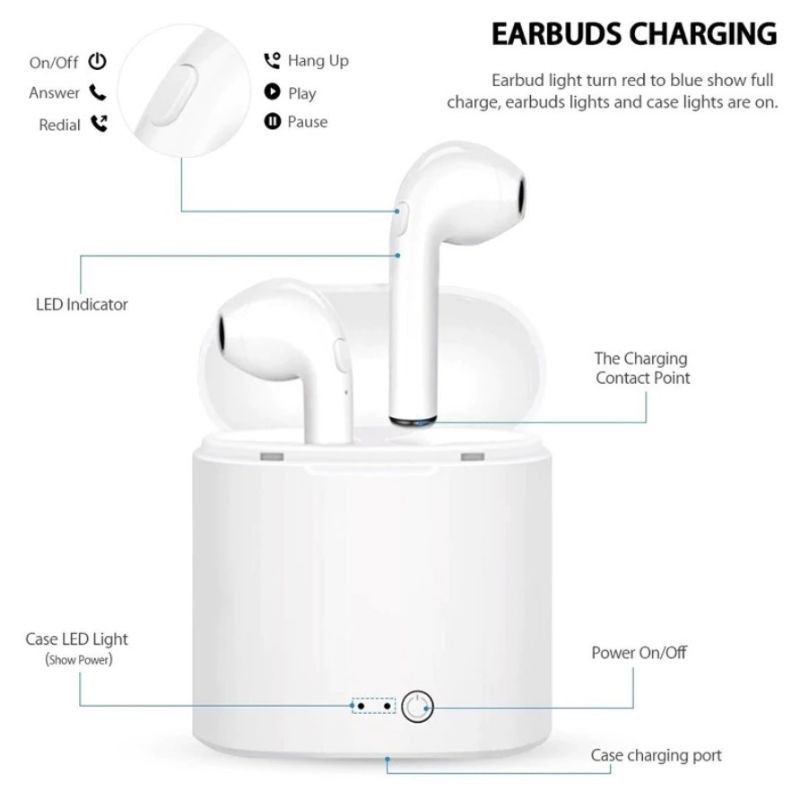 TWS i7s wireless earphone bluetooth original tws