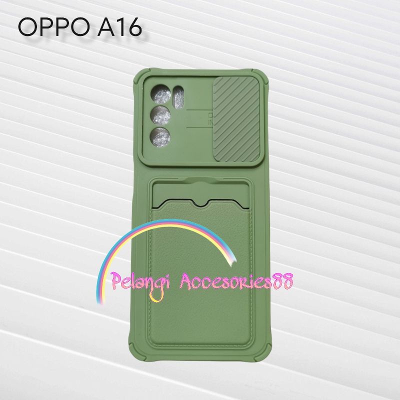 CASE OPPO A16 CASE SOFTCASE SLEDING WARNA WARNI