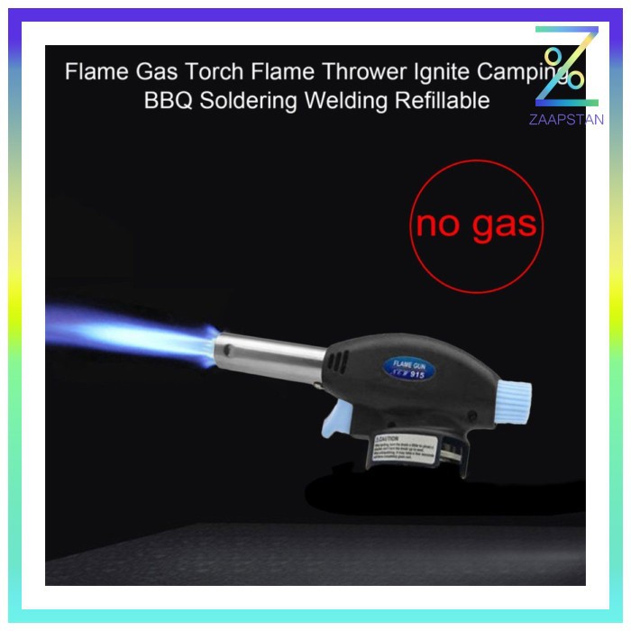 Portable Gas Torch Butane Flame Gun Non Inverter - 915 - Dark Blue