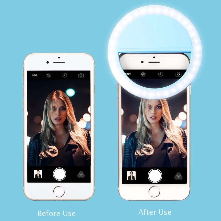 [Eike] - Selfie Ring Light Led Mini Clip Portable / Lampu Selfie Led Bulat / Ring Light Mini / Ring Light / Lampu Selfie