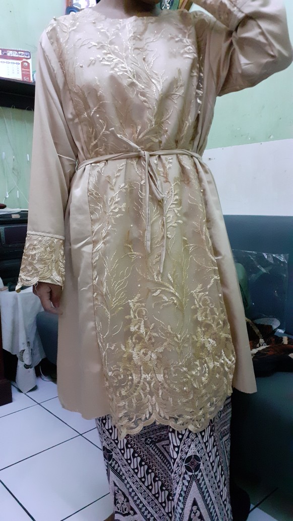 Shopashop Solo Batik Couple Hawwa Brocade Tille Mutiara Kombinasi