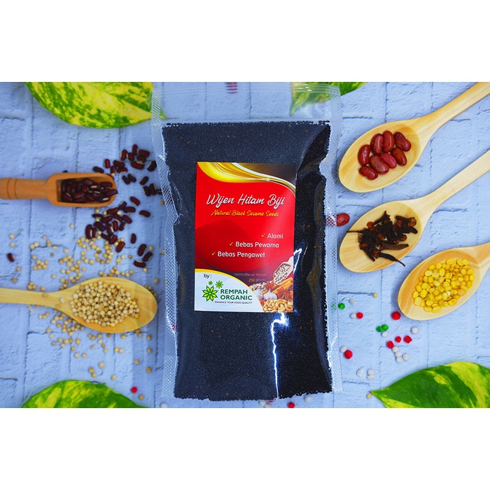 

ds201fs Rempah Organic - Natural Black Sesame Seeds / Wijen Hitam Biji 250 Gr Dscscv
