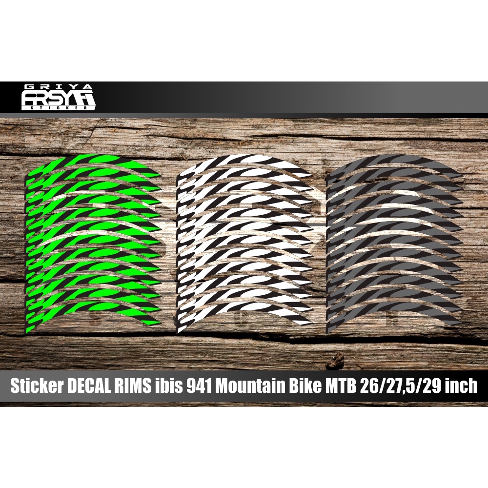 Sticker RIMS sepeda ibis 941 Mountain Bike MTB stiker sepeda