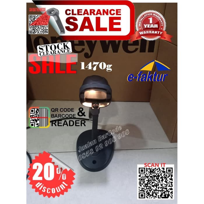 2D BARCODE SCANNER HONEYWELL 1470G | 1470 G | 1470-G USB Efaktur