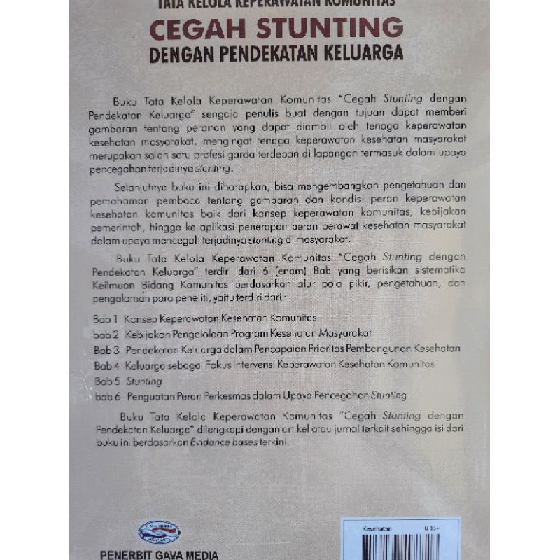 BUKU ORIGINAL CEGAH STUNTING DENGAN PENDEKATAN KELUARGA . KESEHATAN . GAVA MEDIA