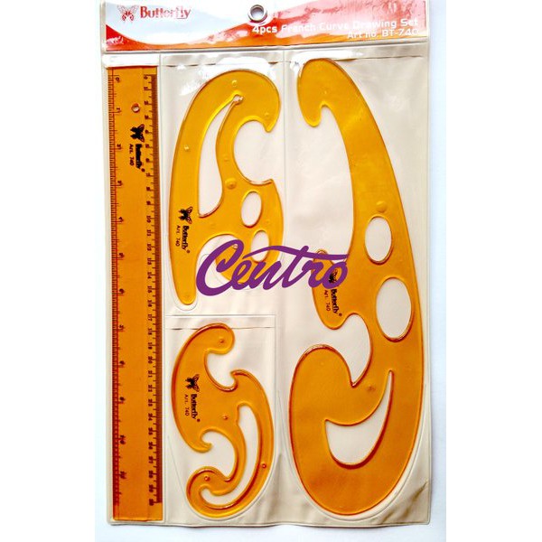 

Dijual BUTTERFLY 4PCS FRENCH CURVE DRAWING SET - PENGGARIS KURVA BT 740 Murah