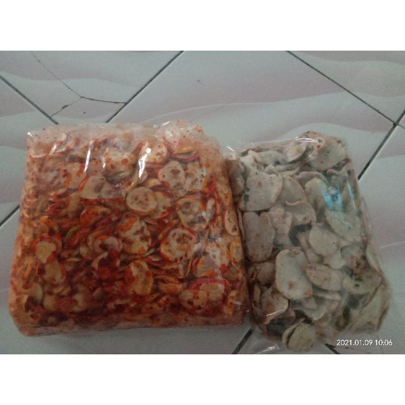 

kripik basreng, seblak kering