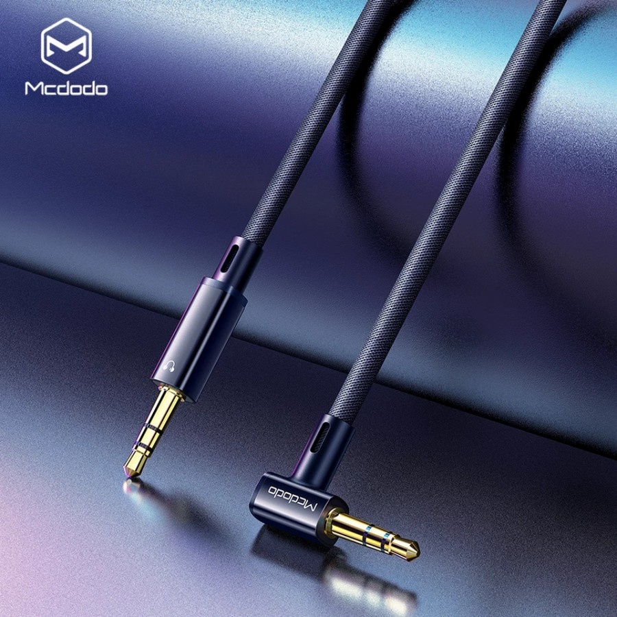 MCDODO Kabel Aux Jack 3.5mm To Jack 3.5mm 90° Stereo 2Meter