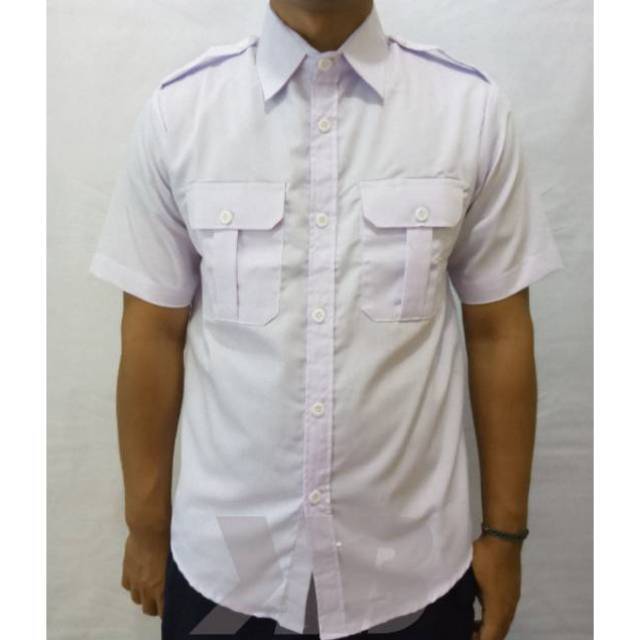 Murah Kemeja putih PDH Lengan Pendek/ Baju Kerja Pria  Shopee Indonesia
