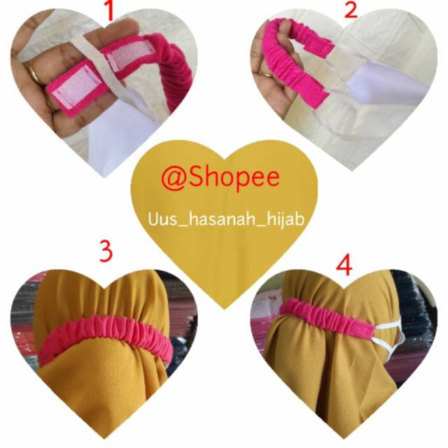 konektor masker hijab▪︎▪︎polos