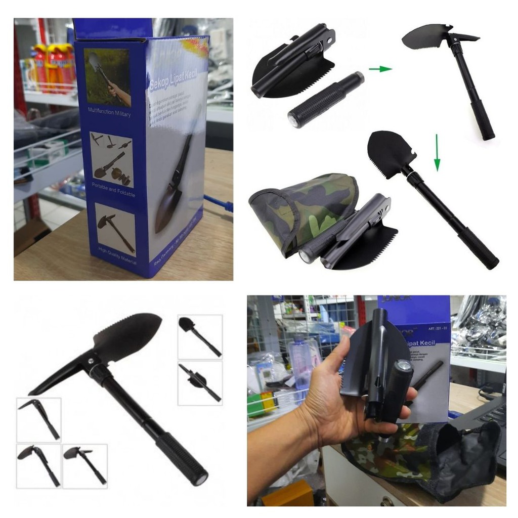 Sekop Pacul Lipat Mini Survival Militer Portabel Shovel Hoe Offroad  111