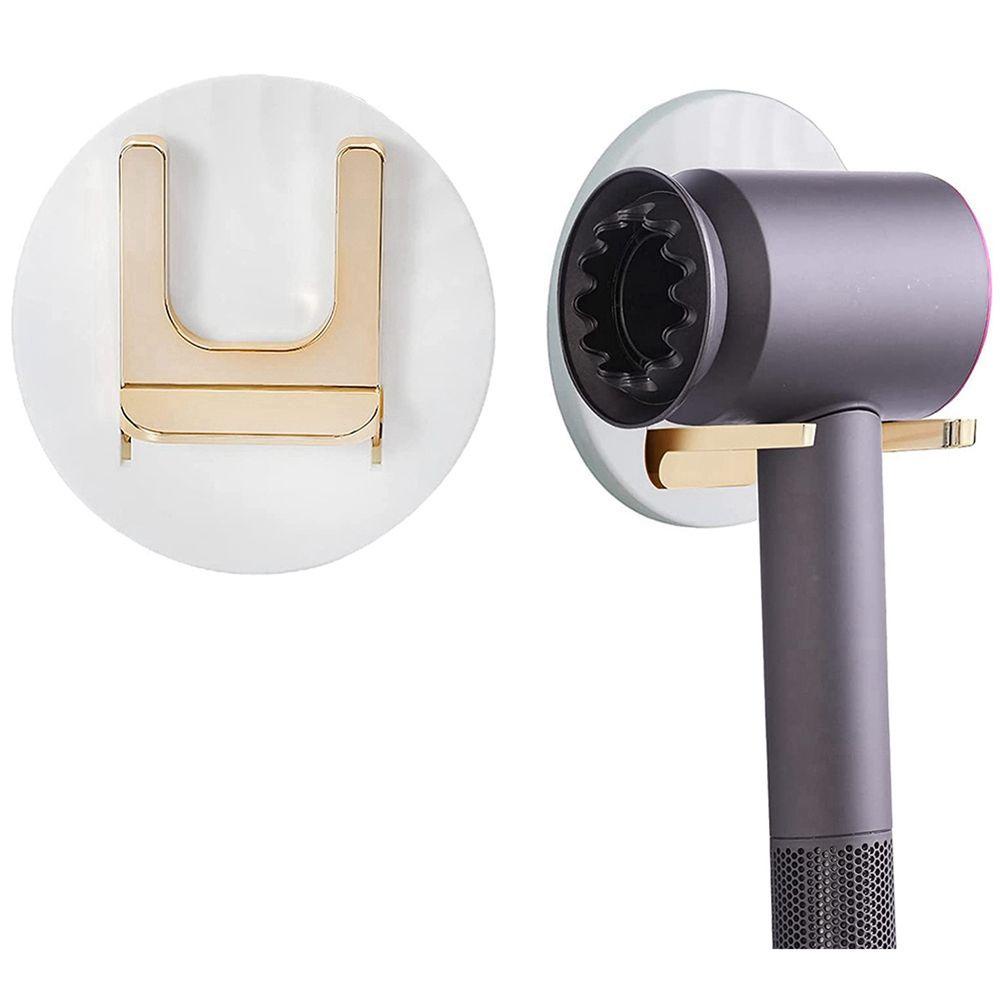 【 ELEGANT 】 Tempat Pengering Rambut Lipat Punch Free Dinding Yang Dipasang Di Rumah Organisasi Perawatan Alat Rak Penyimpanan